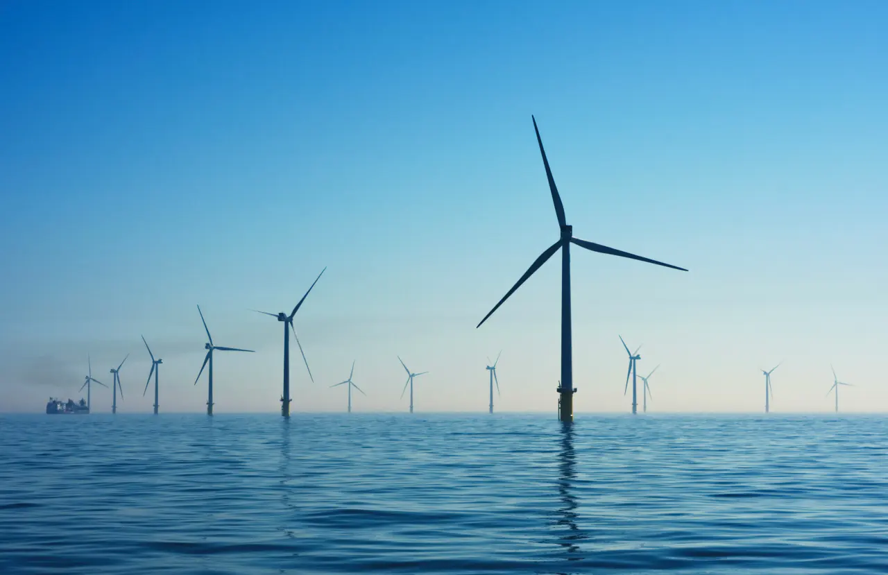 Offshore wind farm renewable energy infrastructure
